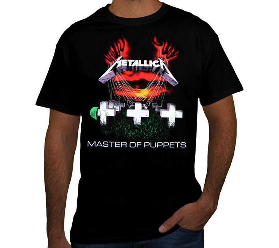 METALLICA MASTER OF PUPPETS PUNK ROCK Black T Shirt