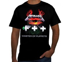 METALLICA MASTER OF PUPPETS PUNK ROCK Black T Shirt