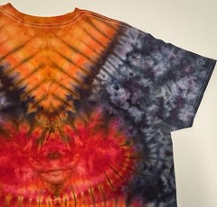 Handmade Ice Tie Dye Adult T-Shirt Size XL Multicolor George Long Length Tee NEW