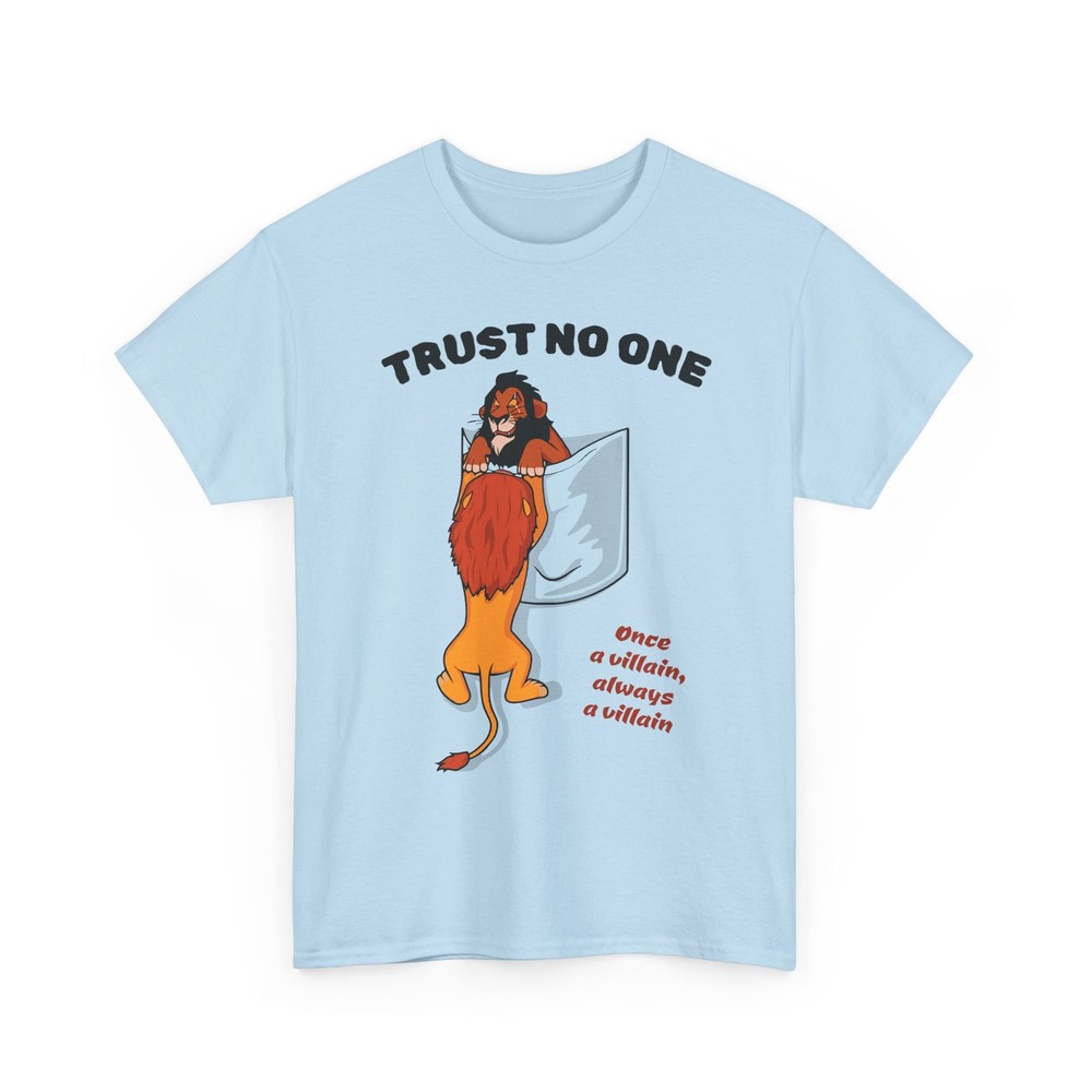 Pocket with Mufasa & Scar villain trust no one Graphic T-Shirt