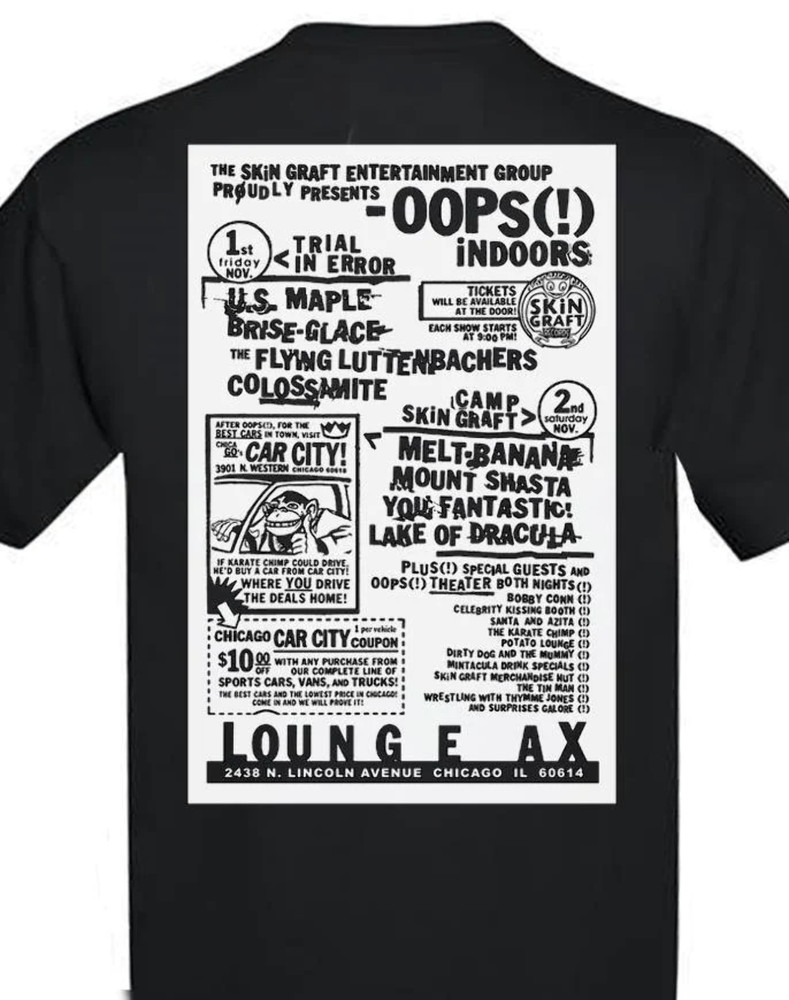 SKiN GRAFT Records “Oops (!) Indoors 1996” T-Shirt