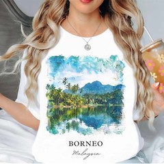 Borneo Unisex Shirt Travel Gift Malaysia Trip Lover Souvenir Tee