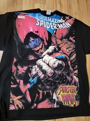 SPIDERMAN SINISTER WAR ON A SHAKA HEAVYWEIGHT GARMET DYED T SHIRT “MODERN”