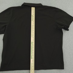 The North Face Polo Shirt Mens 2XL Short Black 1/4 Zip Performance Stretch