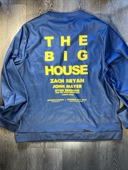 Zach Bryan Large Long Sleeve Shirt The Big House Tour Michigan Stadium Navy Blue