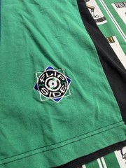 90s Starter Flip Side Colorblock Black Blue Green XL Crew Neck Logo T-Shirt