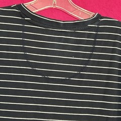 Berkeley Jensen Mens sz large short sleeve Henley pullover Blue Stipe Lesotho ZA