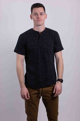 Men’s Short Sleeves Henley T-shirt