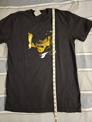 Final Fantasy 7 Video Game Square Enix Sephiroth Black T Shirt Yellow Size Small