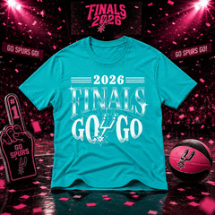HOT TREND!!! NBA 2026 Finals Spurs Go Game T- Shirt Print Gildan