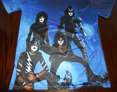 KISS Creatures of the Night All Over Print, Front and Back T-Shirt Size Large-XL