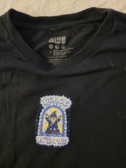 Alab Men’s Black T Shirt Size L Short Sleeve 100 Cotton