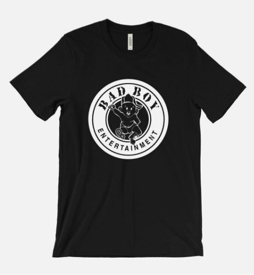 Bad Boy Records T-Shirt – Biggie Mase Uptown Records – 90s hip hop record label