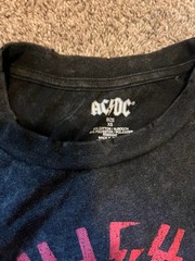AC/DC graphic tee shirts