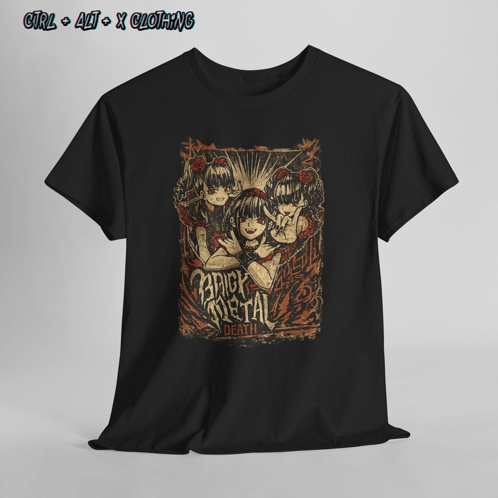 Babymetal band art Tee vintage distressed style Japanese metal graphic t-shirt