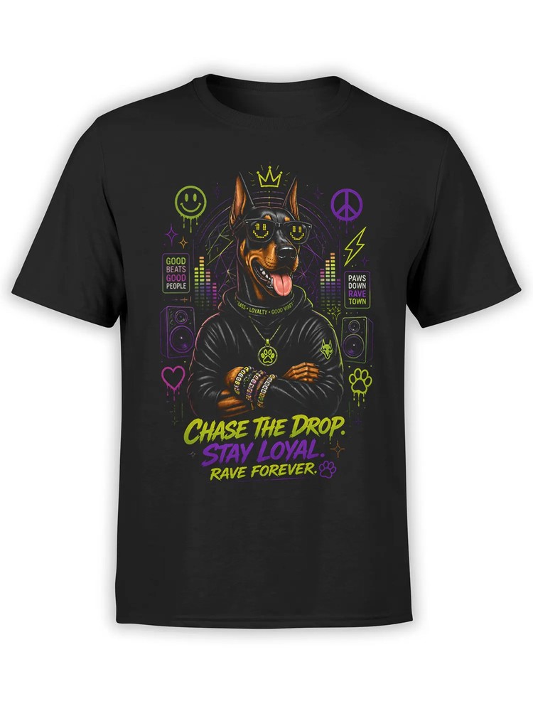 Chase The Drop Doberman T-Shirt | Unisex