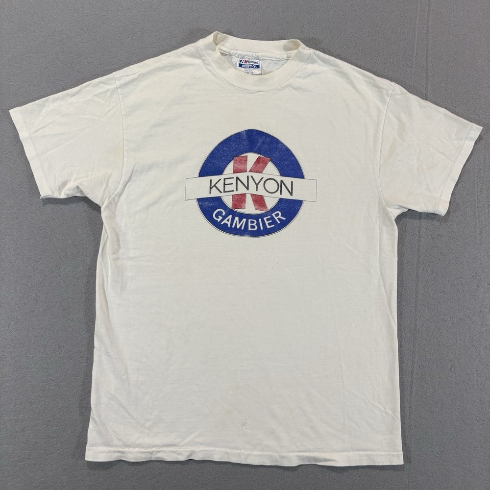 Vintage Kenyon Gambier Liberal Arts School T Shirt Sz L 80s 90s USA Ohio