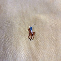 Ralph Lauren BLAKE Polo Shirt Multi-Color Pony Vintage Used For 14Y+ Japan