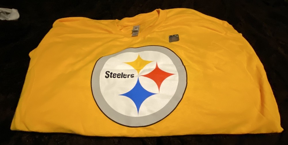 BUD LIGHT / PITTSBURGH STEELERS BRAND NEW XL T-SHIRT YELLOW GILDAN OFFICIAL NFL