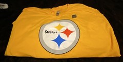 BUD LIGHT / PITTSBURGH STEELERS BRAND NEW XL T-SHIRT YELLOW GILDAN OFFICIAL NFL