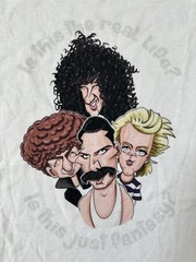 Queen Bohemian Rhapsody Caricature T Shirt Men’s XXL Freddie Mercury Tee NWT NEW