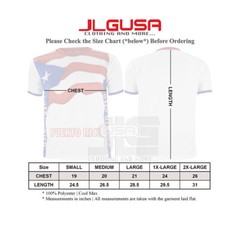 Puerto Rico Tee Jersey Cool Max Polyester PR T-Shirts NEW