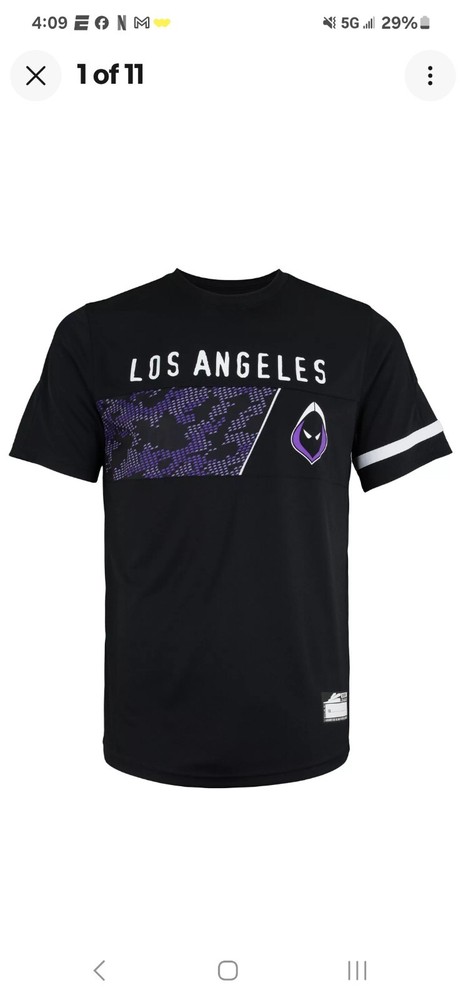 Outerstuff Call of Duty League Men’s Los Angeles Guerrilas S/S Away Jersey SMALL