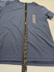 2 Pack All in Motion Mens Short Sleeve Active T-Shirt Navy Blue Crew Neck Size M