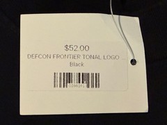 DEFCON X FRONTIER Tonal Logo Tee Black Sz M New Rare