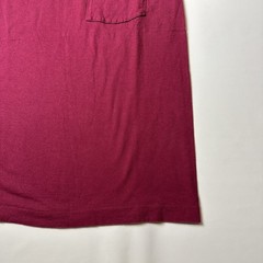 VTG BVD Shirt Mens Large Maroon Pocket Crewneck USA Single Stitch Selvedge