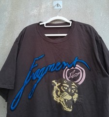 Travis Scott Cactus Jack x Fragment Design Tiger Tee Brown Shirt Mens XL