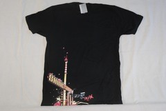 New Official Goth Punk Bleeding Star Shiny Light T-Shirt Rare