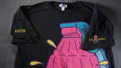 Kidrobot Kozik Grenade Shirt Mens Large Black Limited Edition Graphic Tee Art