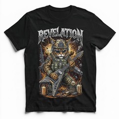 Army Cat Soldier Tactical Gear War Heavy Metal Band Tee Shirt Vintage Unisex