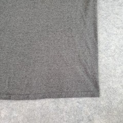 Active Shirt Mens Large Gray Crew Neck Short Sleeve Graphic Stretch Pullover