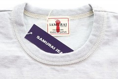 Samurai Jeans 15SS SJST15104 XL Size Gray 20s Cation Color Heather Tshirt Made