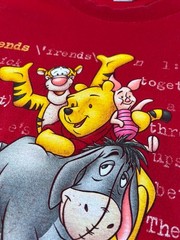 Vintage Disney Winnie The Pooh Friends T-Shirt Men’s Size XL Red Made In USA 90s