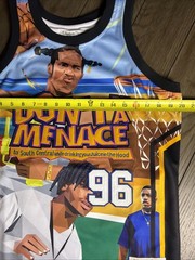 Headgear Classics Don’t Be a Menace Loc Dog Basketball Jersey Men’s L NWOT