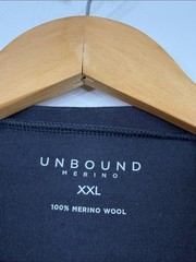 Unbound Merino Shirt Mens XXL Dark Gray Merino Wool Jersey Long Sleeve Crew
