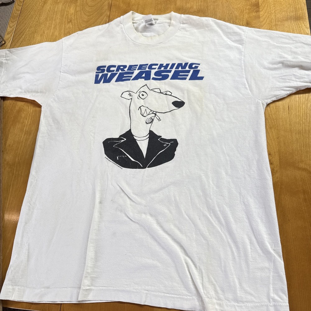 Screeching Weasel – shirt size XL VINTAGE single stitch queers punk See Photos