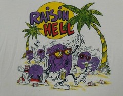 Rare The California Raisins Raisin Hell Cotton White Men S-5XL T-Shirt