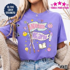 Personalized Kindergarten Shirt Custom Kindergarten Teacher Name Team Shirt