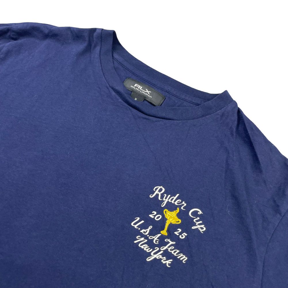RLX Ralph Lauren 2025 Ryder Cup Team USA Men’s Embroidered T-Shirt Navy • Medium