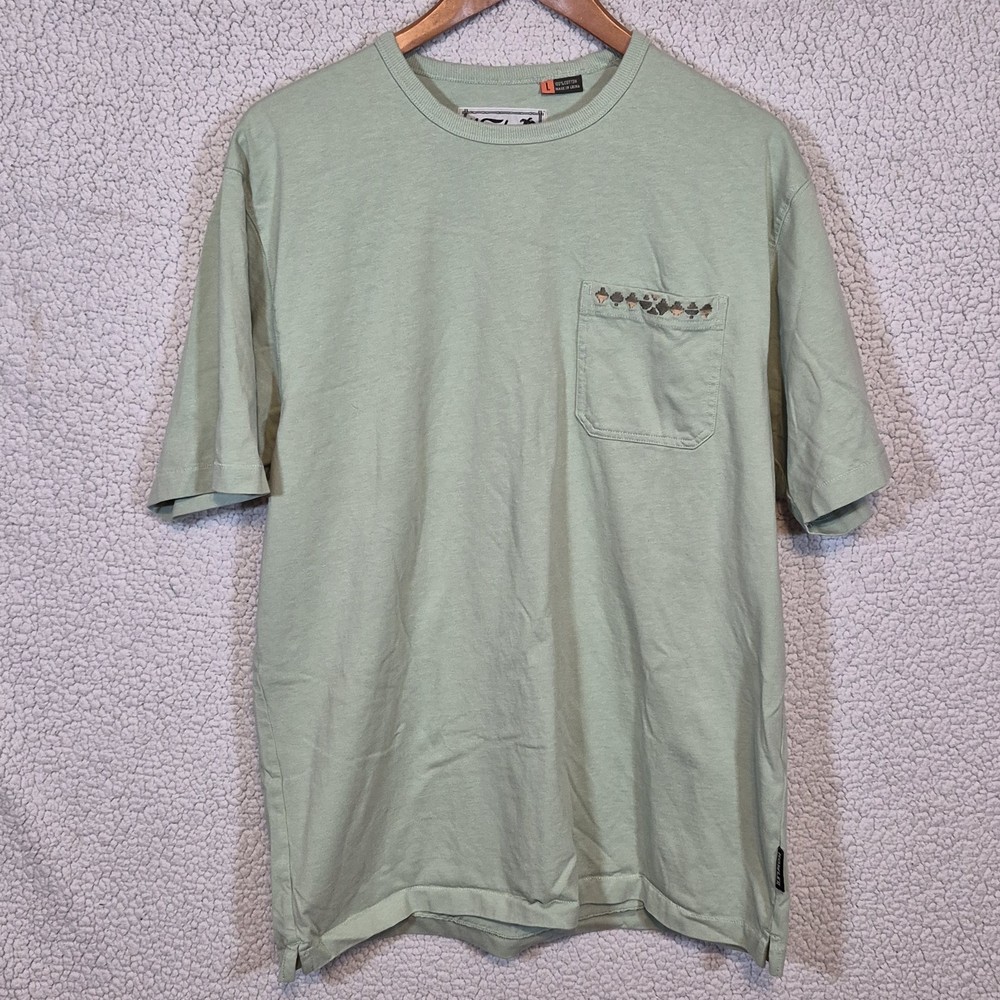 Howler Brothers Men’s Spectrum Pocket Tee Short Sleeve Large Light Green