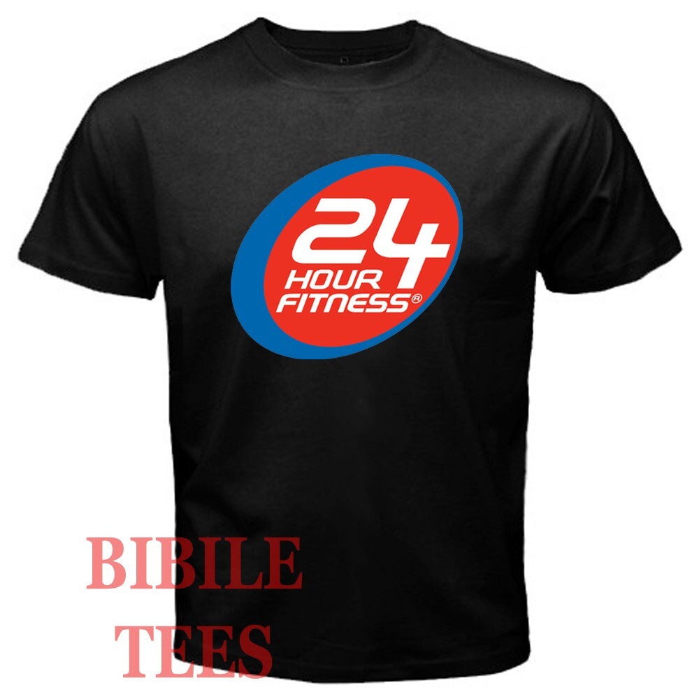 24 Hours Fitness Gym Men’s Black Size S to 5XL