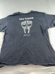 MF DOOM The Villain T Shirt Mens Large Black Hip Hop Rap Graphic Tee