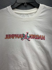 Jordan Jumpman Graphic Tee T-Shirt Men’s Large White Crew Neck DD5286-100