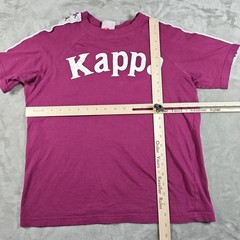 Kappa Shirt Mens Small Red Tape Logo Sportswear Jersey Italy Spell Out Soccer