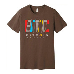 Bitcoin We Trust Graphic T Shirt Unisex Apparel Featured Crypto Currency Tee For