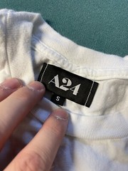 A-24 Mens Size S White Mid 90s Long Sleeve Jonah Hill